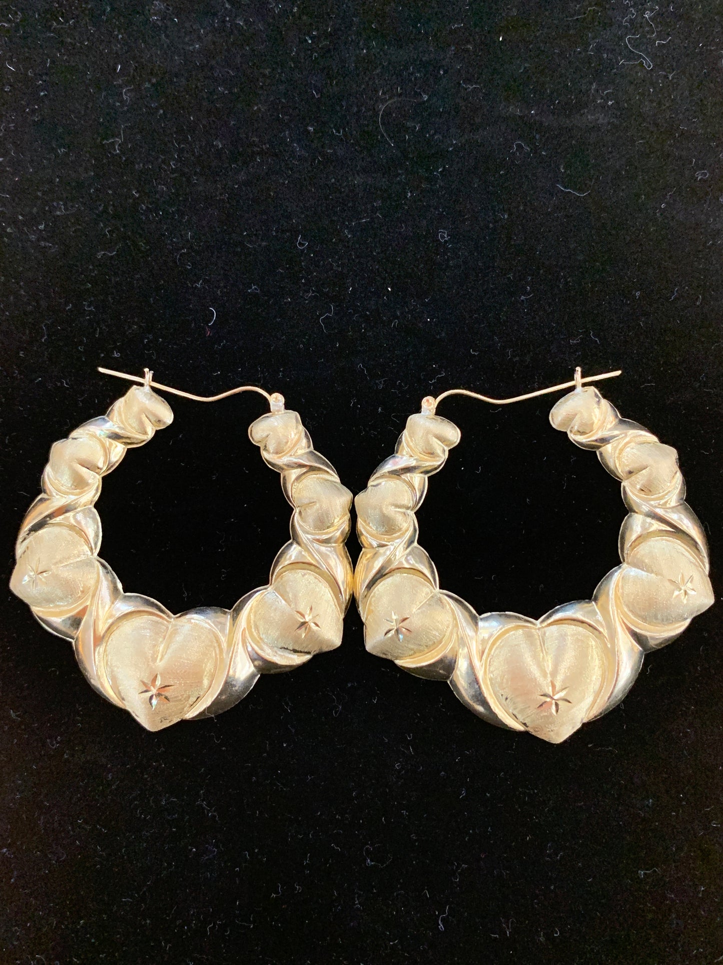 10k heart circle hoops