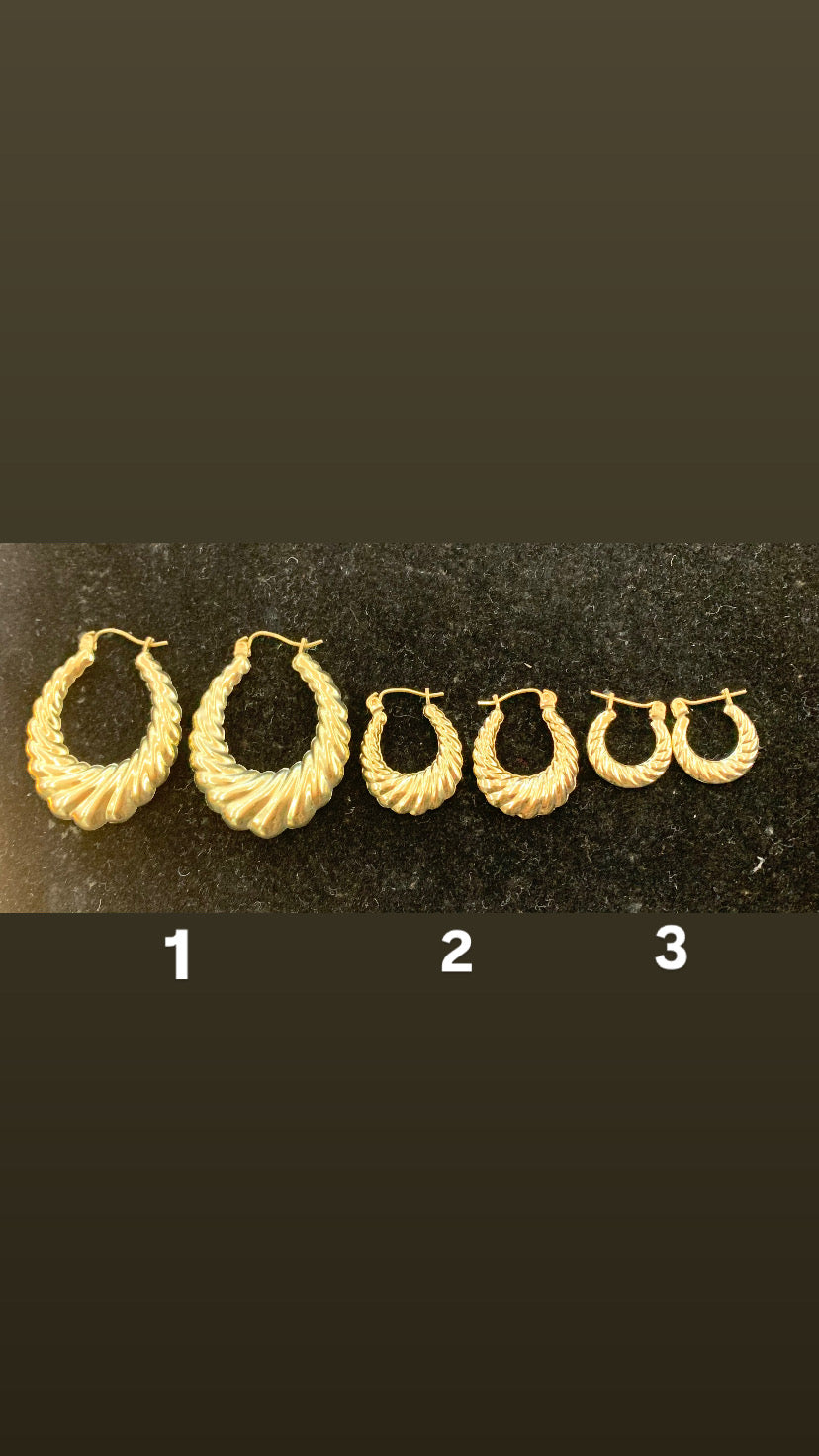 10k gold hoop earrings