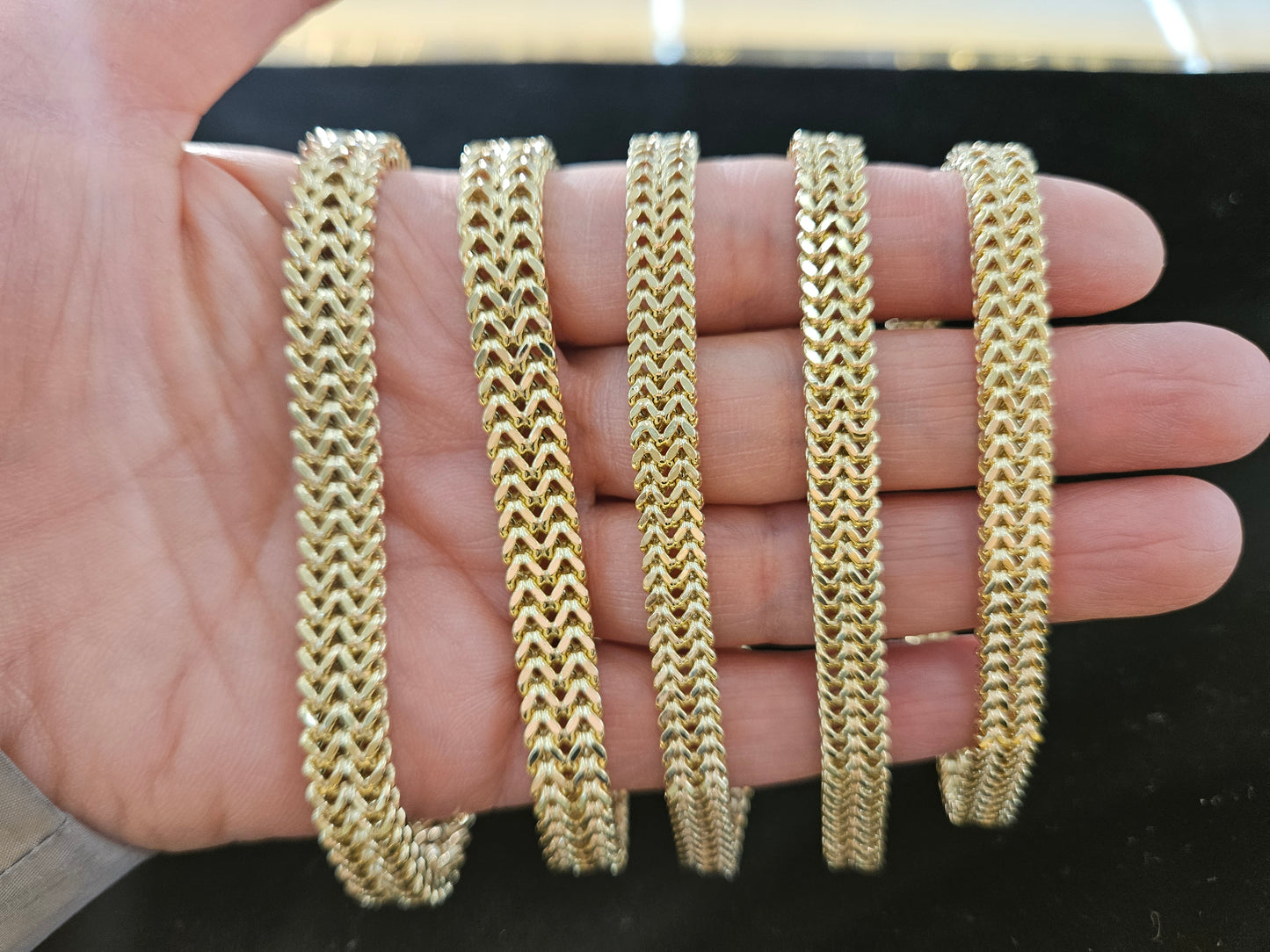 10k Gold Double Franco Bracelet, Gold Franco Bracelet, Thick Franco Bracelet, Double Layer Franco Bracelet, Double Row Franco Bracelet