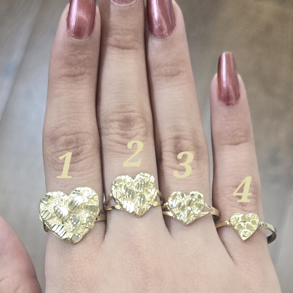 Nugget heart ring hotsell