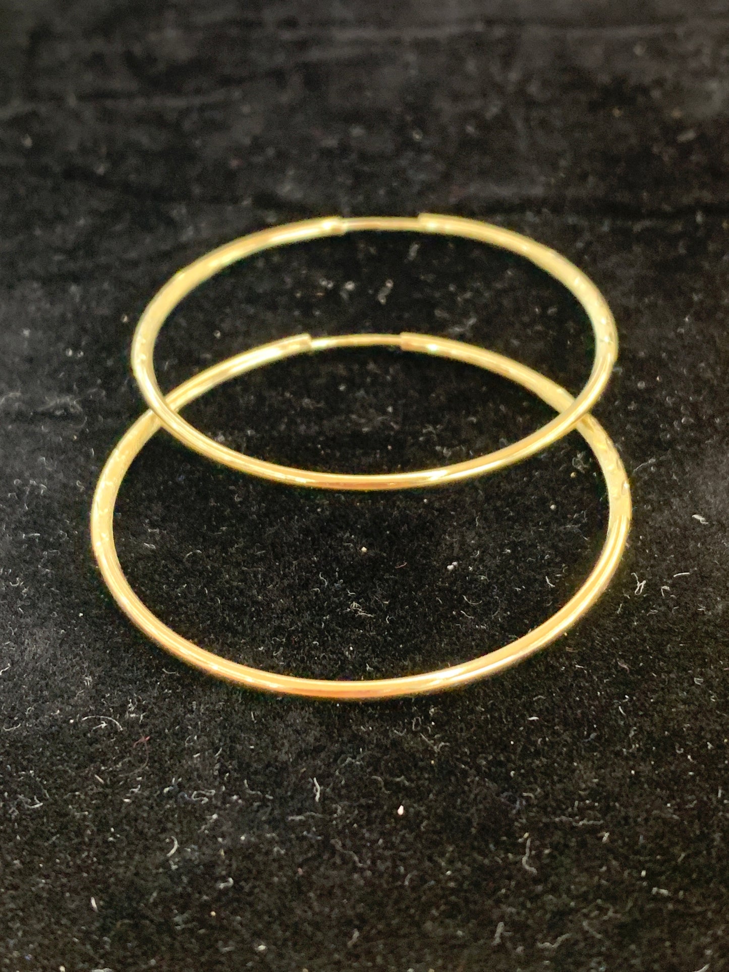 10k thin hoops