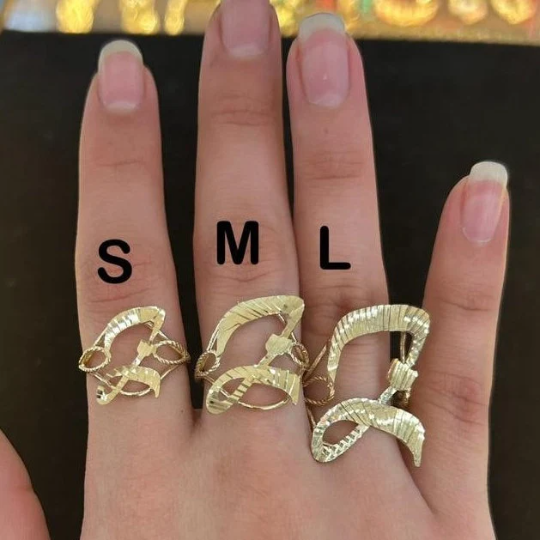10k Gold Cursive Medium "D" Initial Ring, Gold Letter Ring. Name Initial Ring, Women's Gold Ring, Small, Medium, Large Gold Cursive Initial Ring