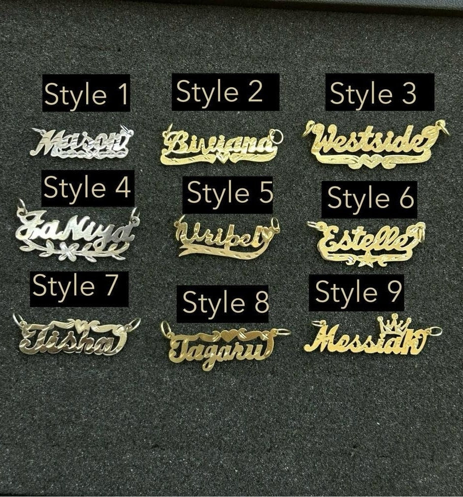 10K Custom Name Plate, Gold Name Plate, Year Plate, Gold Custom