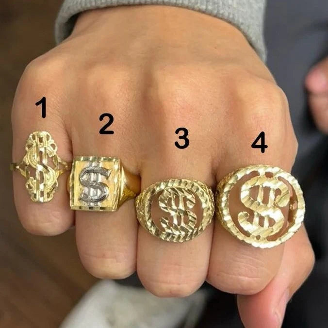 Gold dollar ring sales