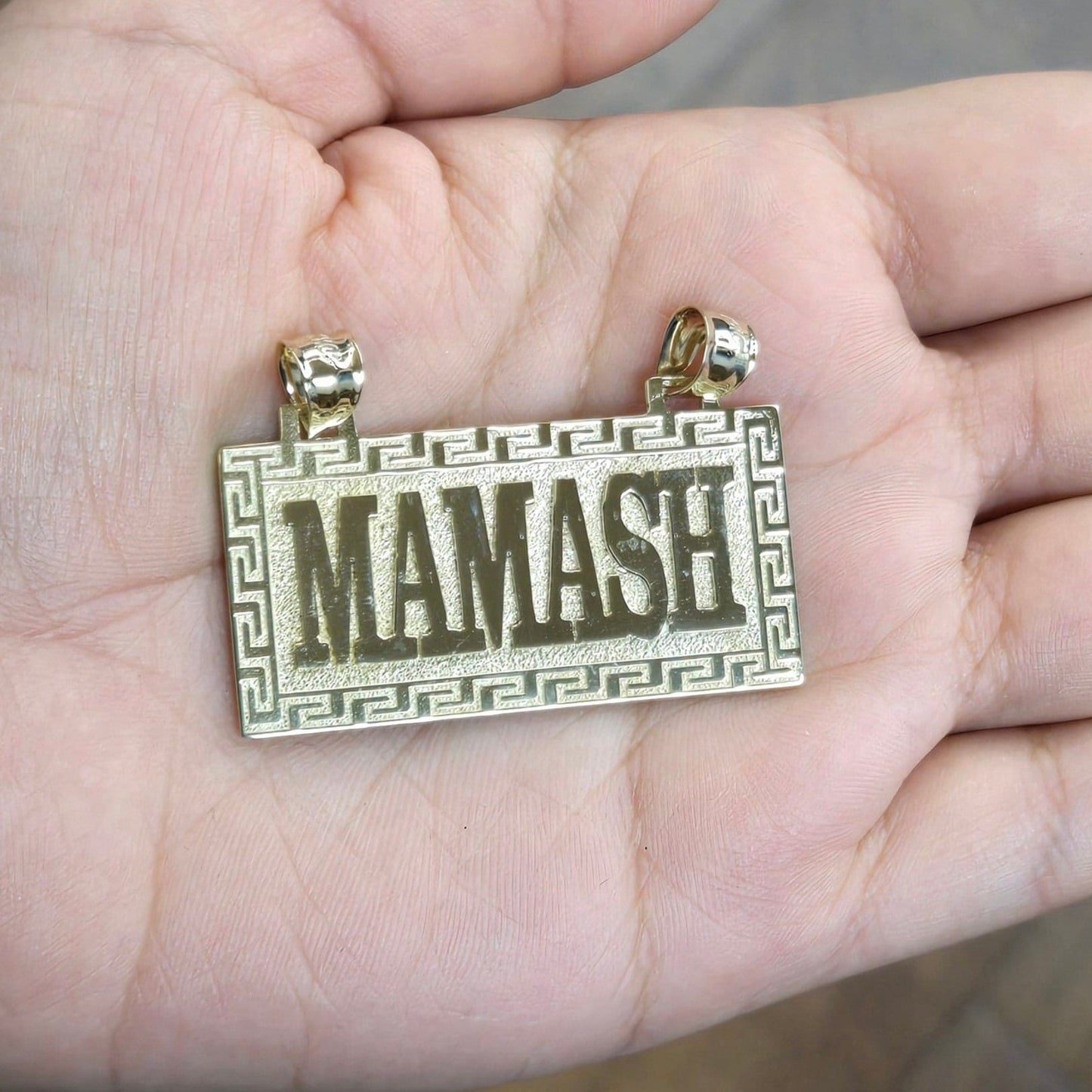 10k Custom Pop-up Name Plate, Company Logo, ID Bar Plate, Custom Name, Birthday Gift, Graduation Gift, Name Plate, Pop-up Gold Name Bar