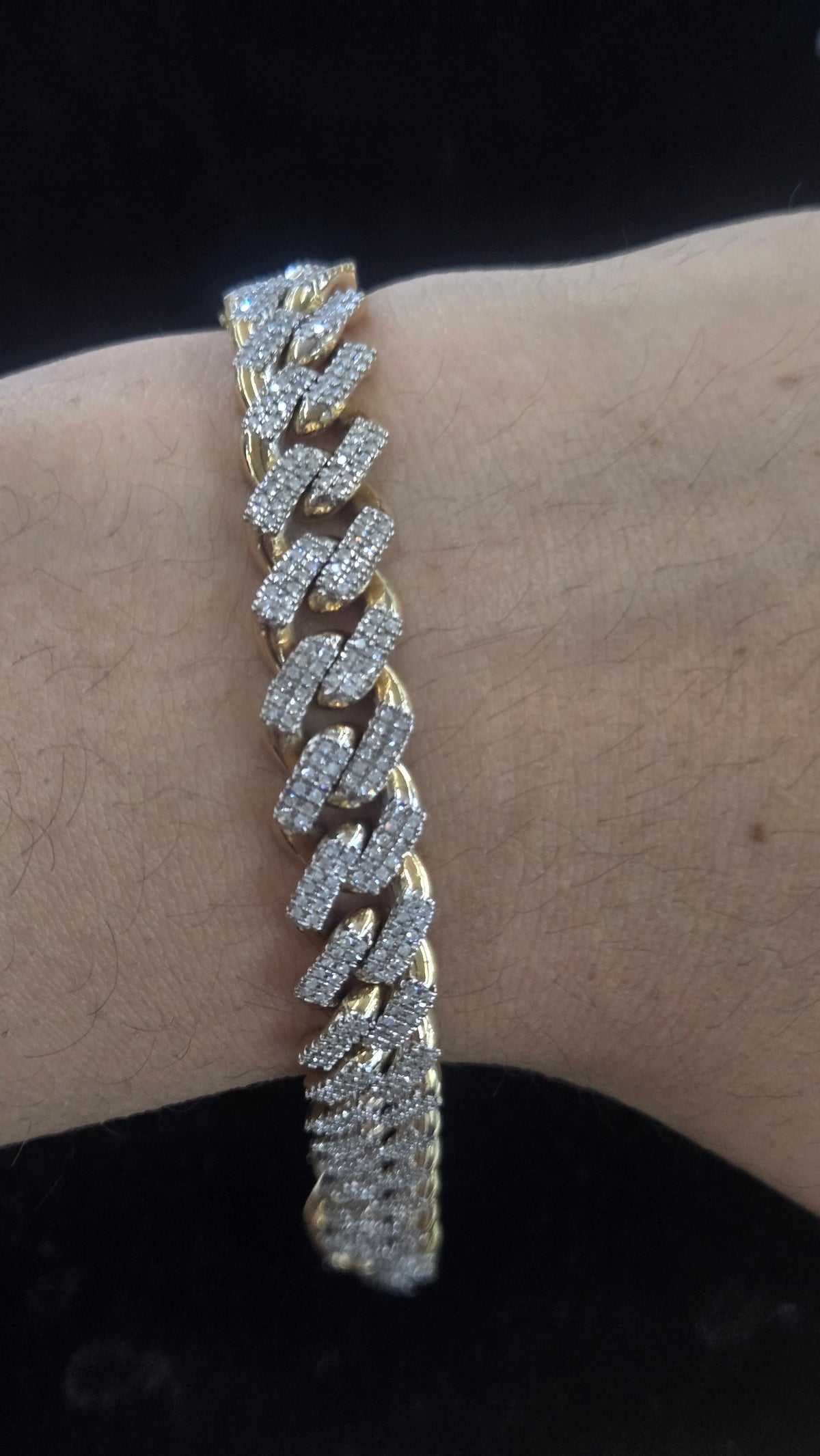 10k 9.7mm Cuban Dianond bracelet solid "9"10k Gold cuban, Gold Bracelet, cuban Bracelet, Gold Bracelet for men's, Gift for men's Bracelet