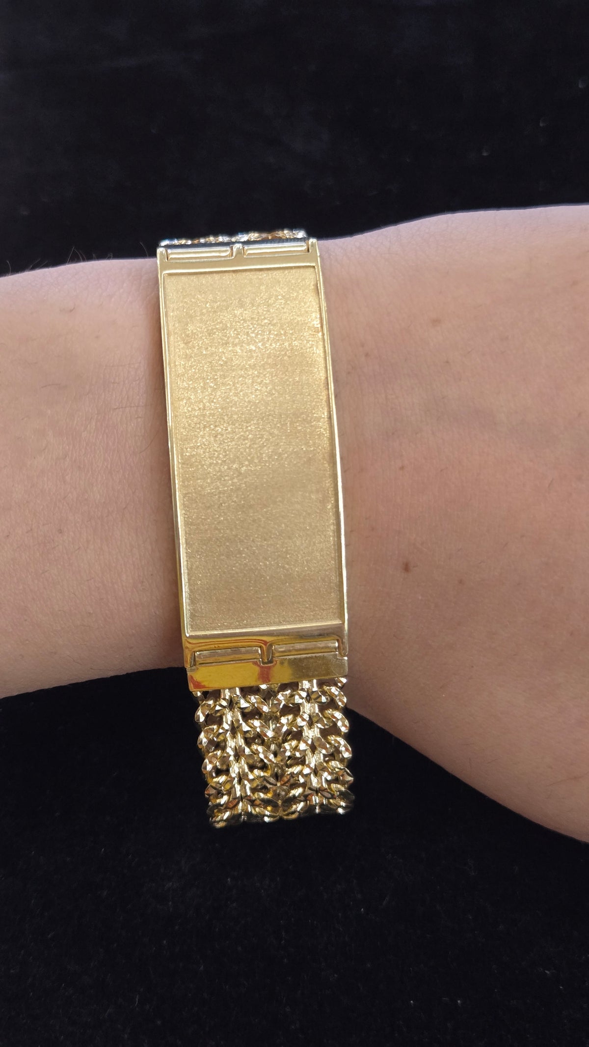 14k Gold petatillo name ID Bracelet, Gold petatillo Bracelet, petatillo Bracelet, 4 Row petatillo Bracelet