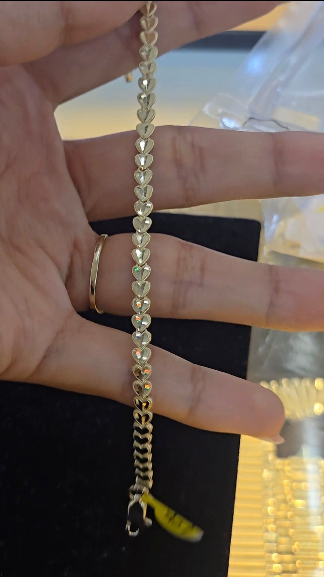 10k heart bracelet