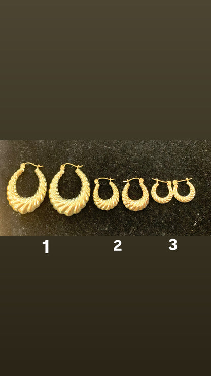 10k gold hoop earrings