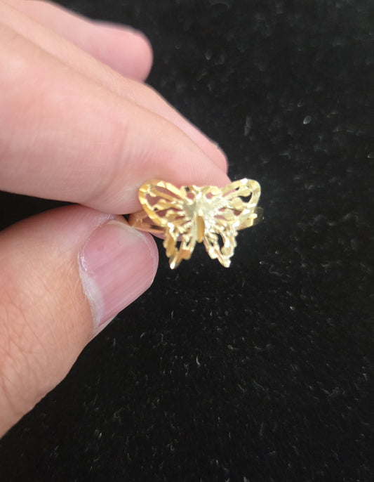 10k Butterfly Ring, 10k women's Ring, Butterfly Gold Ring, Butterfly Ring, Gift Ring for Women's, Birthday Ring