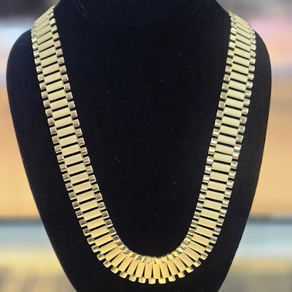 10k Gold 20mm Presidential Style Chain , Rolly Chain, Presidential Cha ...