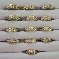 10k Gold RX Link Spinning Ring, Presidential Style Link Ring, Custom Fidget Ring