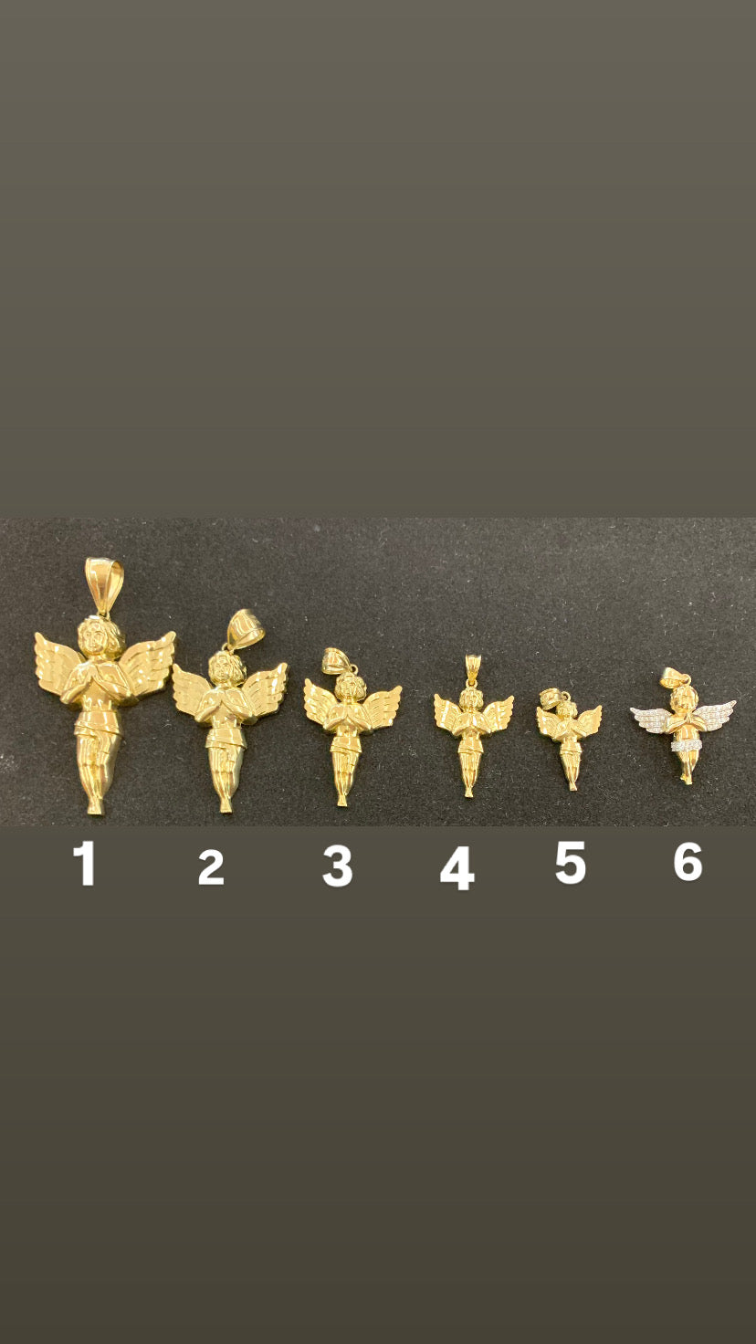 10k Ángel pendant