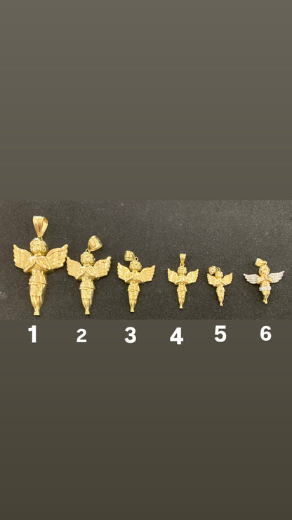 10k Ángel pendant