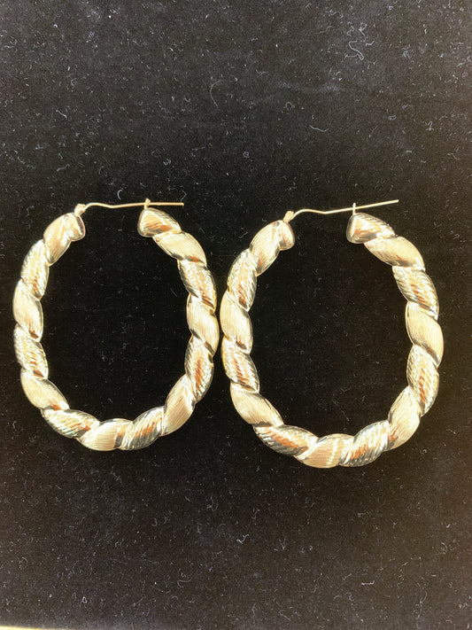 10k oval hoops