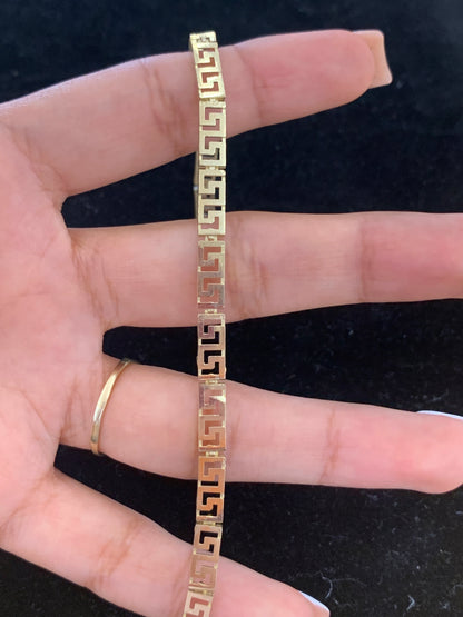 10k Aztec style bracelet