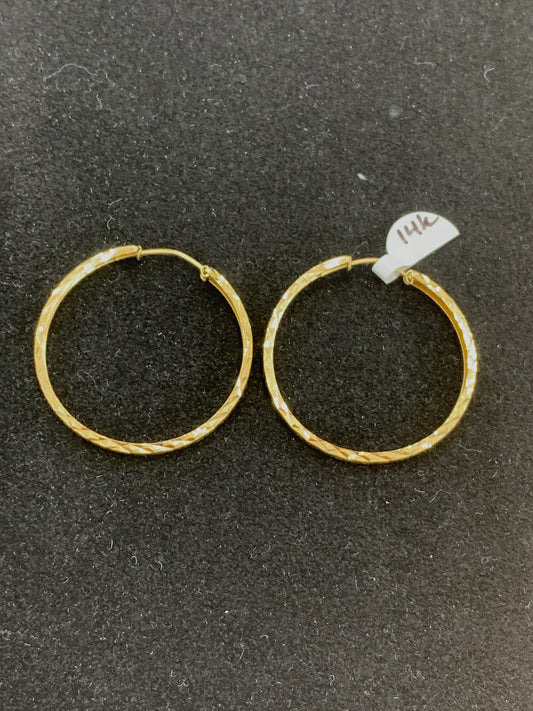 14k hoops