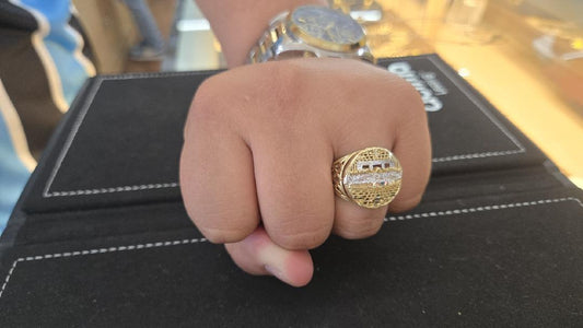 10k Gold Last Supper Round Ring, Religious Gold Ring, Men's Gold Ring, Anillo de Oro Ultima Cena