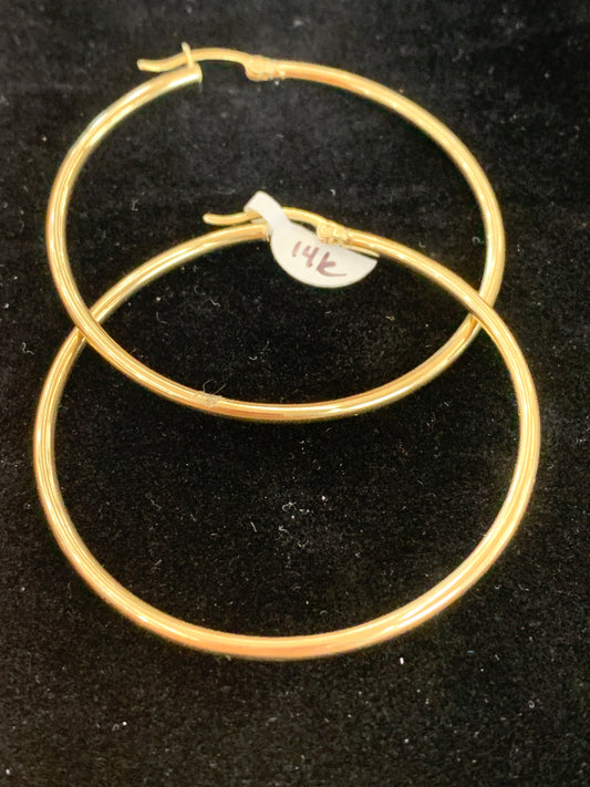 14k hoops