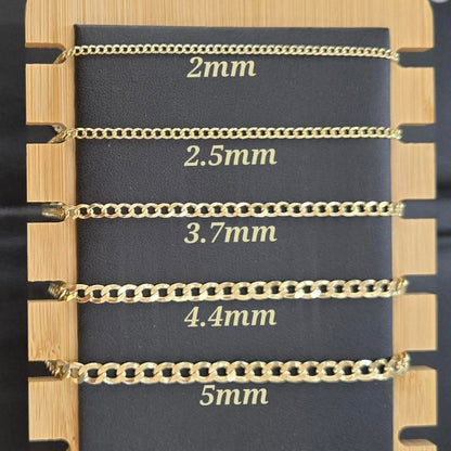 10k Gold Cuban Chain, Cuban Style Gold Chain, Women's Gold Chain, Men's Gold Chain,  Cuban Link, Gold Link