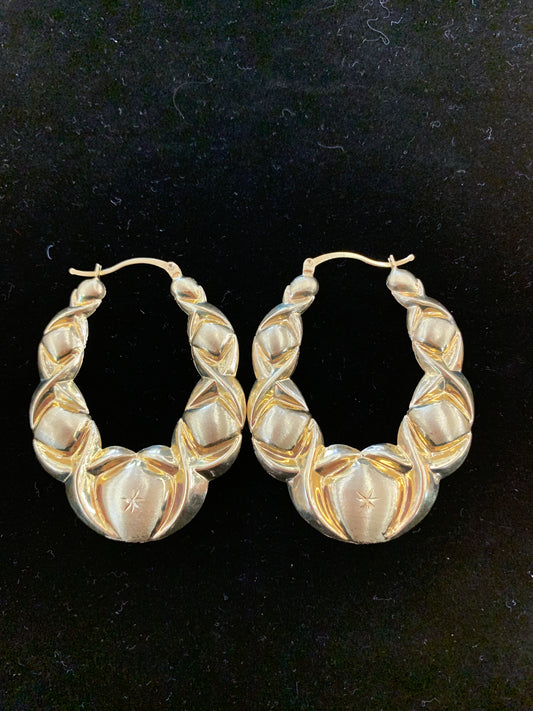 10k oval hoops