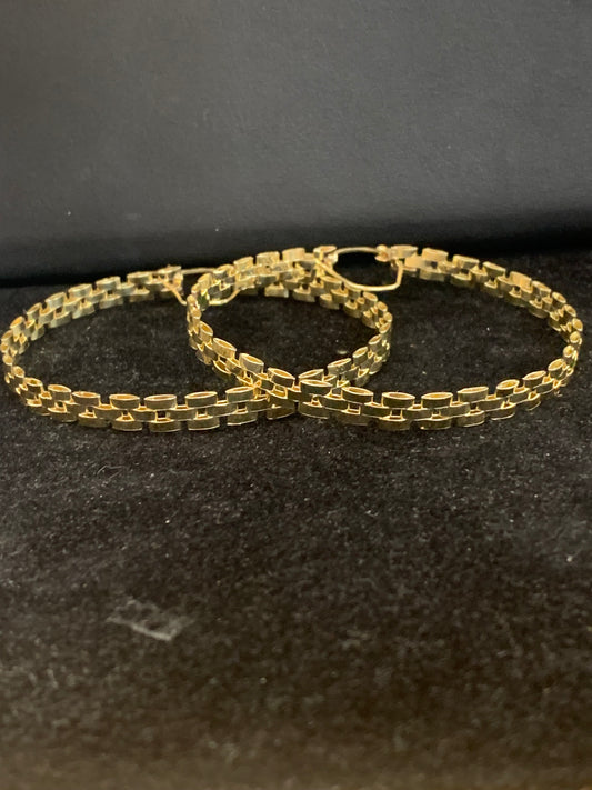 10k RX hoops earrings