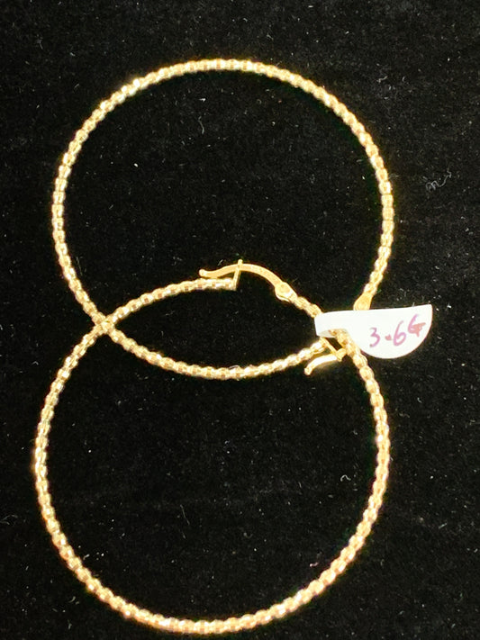 14k hoops
