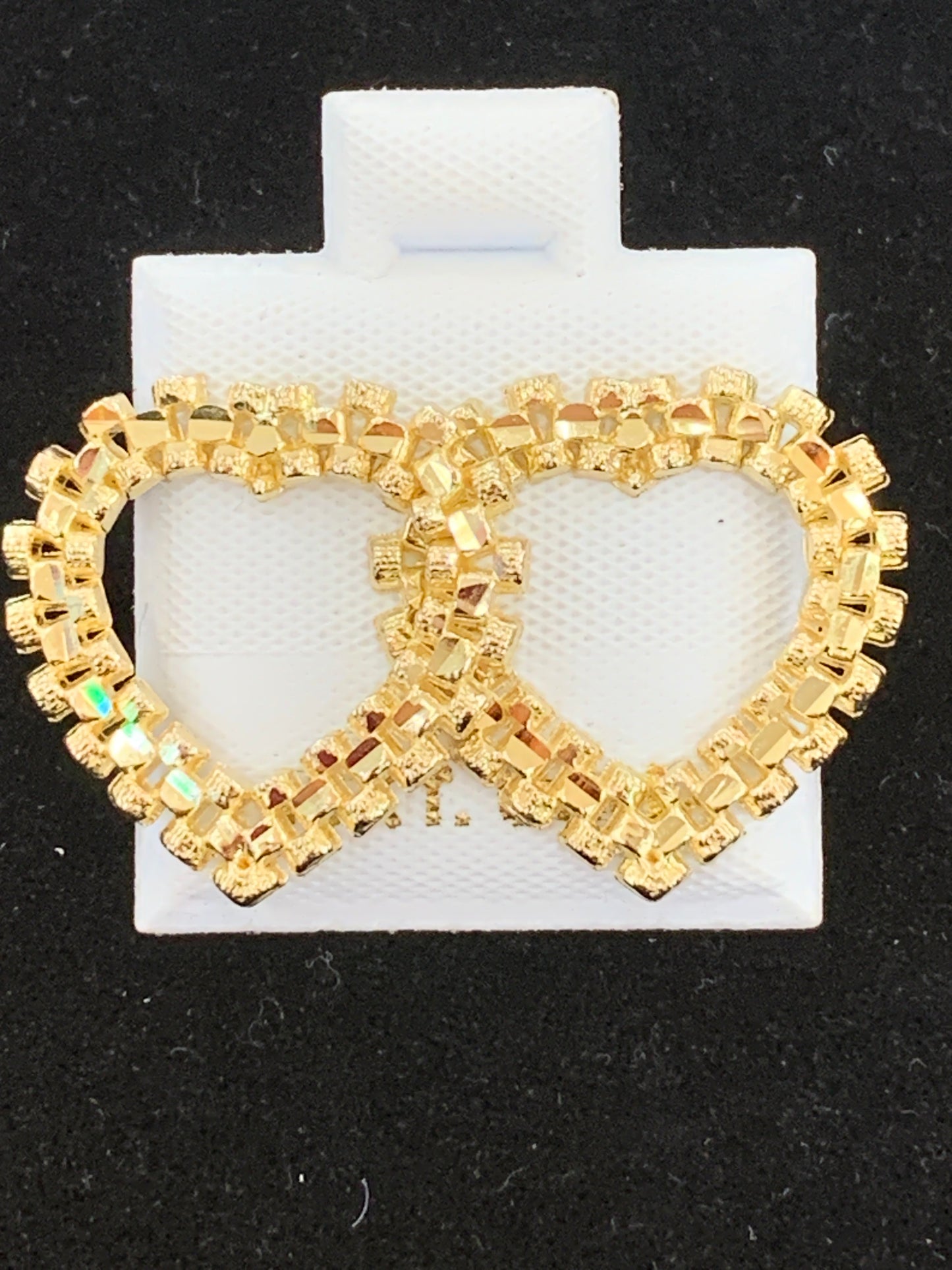 Medium Rolex heart earrings