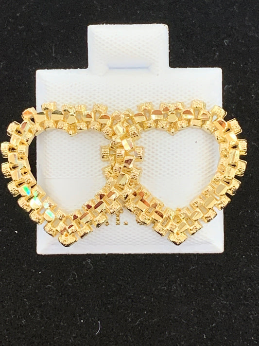 Medium Rolex heart earrings
