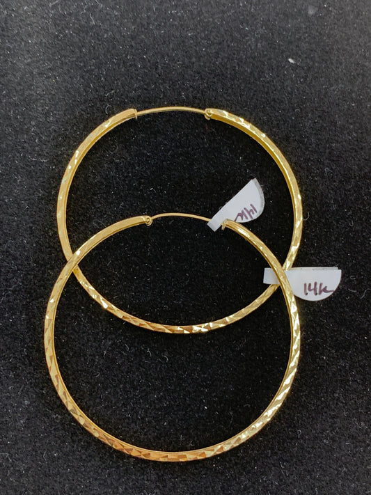 14k hoops