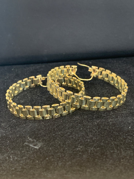 10k RX hoop earrings
