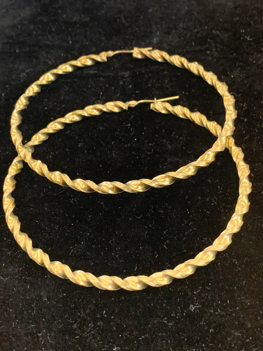 10k twisted hoops