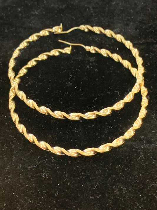 10k twisted hoops