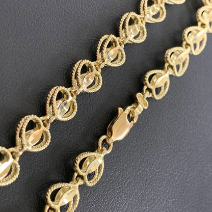 10k Gold Heart Turkish Bracelet, Women's Heart Gold Bracelet, Heart Style Bracelet, Open Heart Bracelet, Christmas