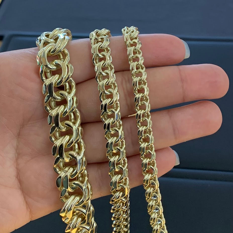 10k Gold Chino Link Bracelet, Chino Link Style Gold Bracelet, Link Gold Bracelet