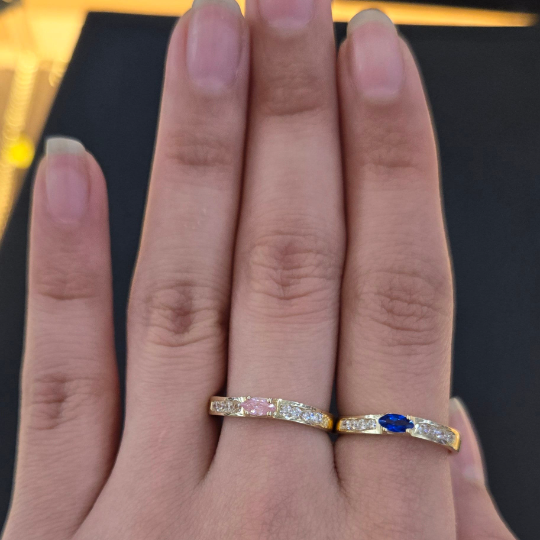 10k Gold Birthstone Ring, Women's Gold Ring, Birthday Gift Ring, CZ Stone, Stacking Ring, Mothers Day Gift