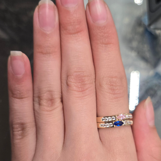 10k Gold Birthstone Ring, Women's Gold Ring, Birthday Gift Ring, CZ Stone, Stacking Ring, Mothers Day Gift