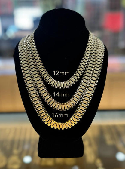 10k Gold 10mm,12mm, 14mm, 16mm Presidential link Chain , Gold Link Chain, Presidential Chain, Chain, Gold Links, Gold Chain, Thick Link Chain