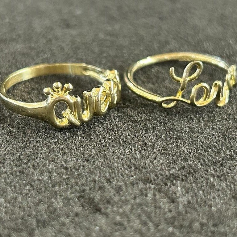 10k Gold Queen Ring, Gold Women's Ring, Queen Crown Ring, Promise