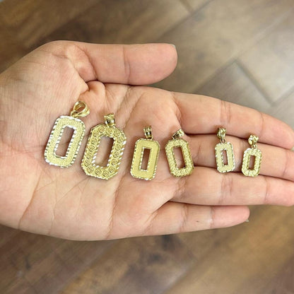 10k Gold Number Pendant, Gold Number Charm, Number Pendant, Small & Medium and Large Numbers, Nugget Stylr Number, Birthday Gift, Custom #