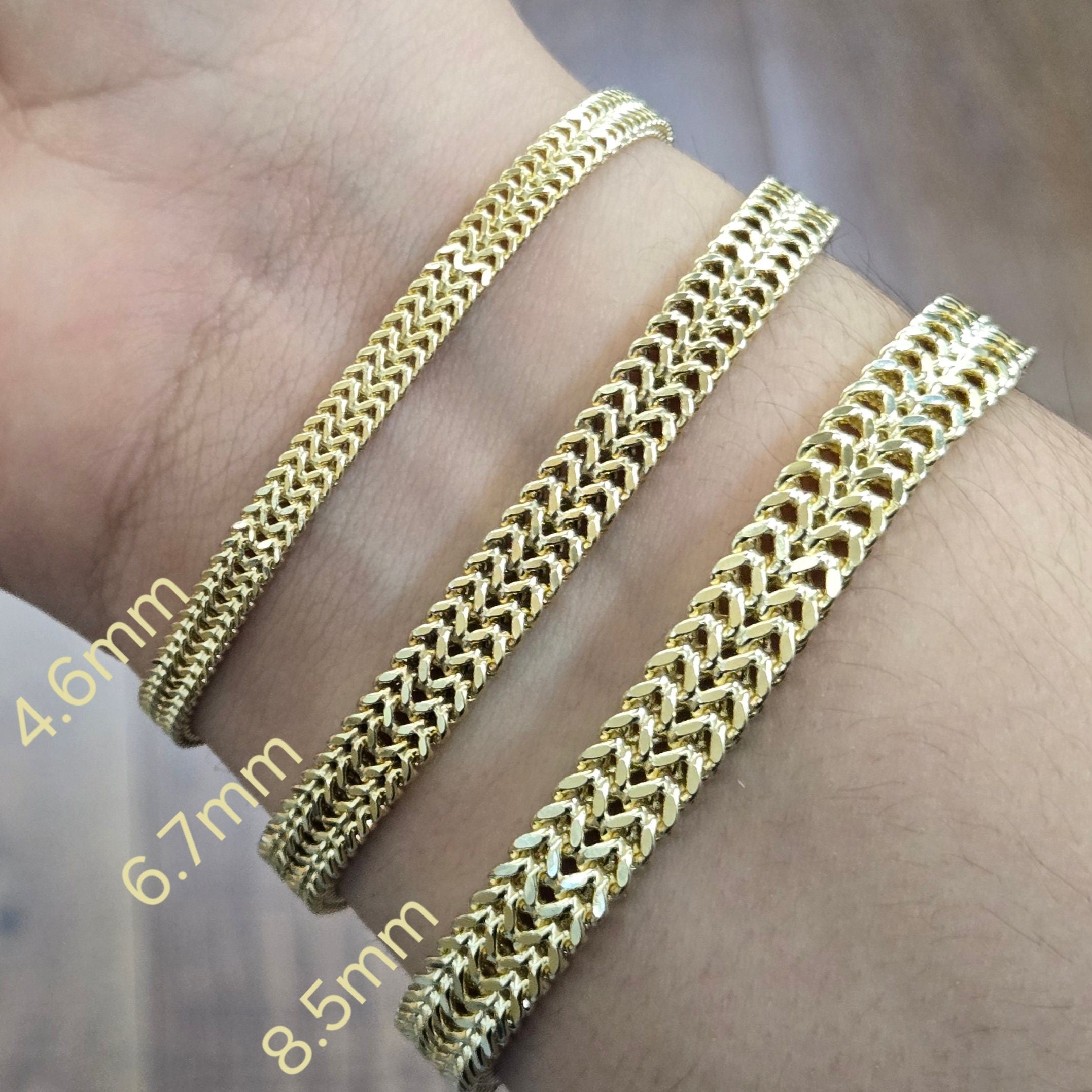 Nuragold 10K Yellow Gold 3.5mm Cuban Link Curb Chain Bracelet – 8.5", Italian Made