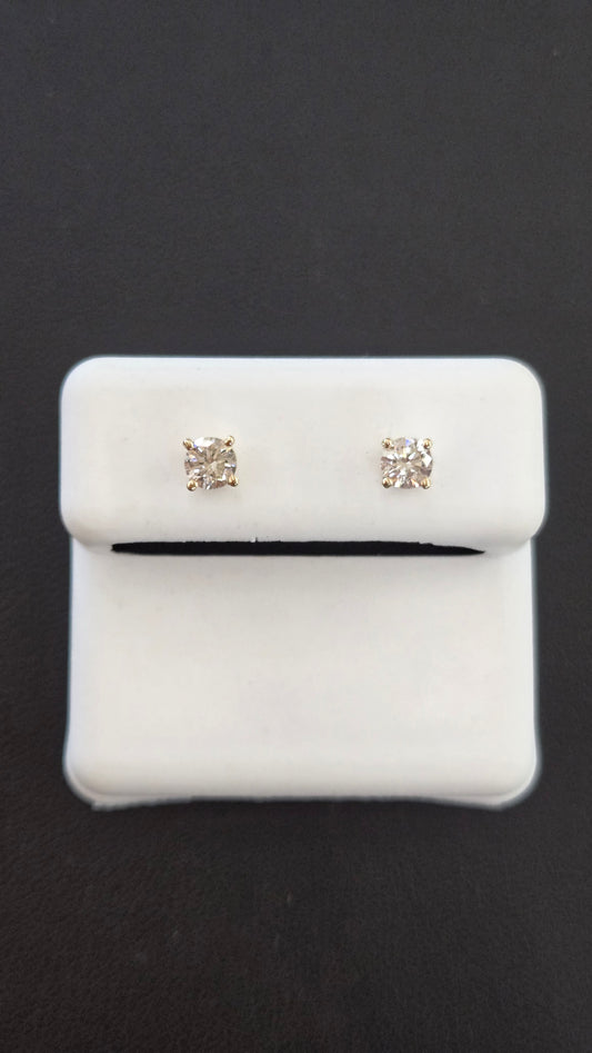 14k Gold stud Lab Diamond Earrings,Lab Diamond Earrings, Gifts for him her, Birthday Gift Earrings, Gold Earrings, screwback Earrings, Cluster Earrings