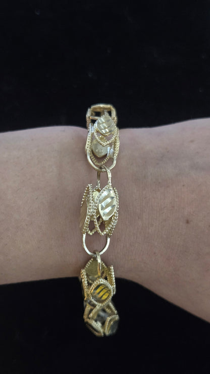 10k Gold bracelet, Mens Turkish Gold Bracelet, Gold Bracelet Gift