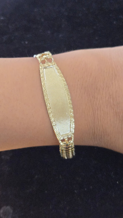 14k Gold petatillo name ID Bracelet, Gold petatillo Bracelet, petatillo Bracelet, Double Row petatillo Bracelet