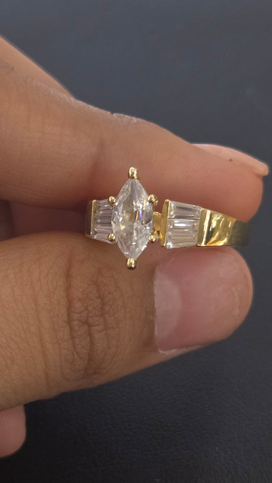 14k marquise ring