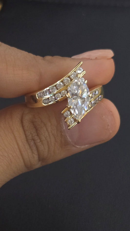 14k marquise ring