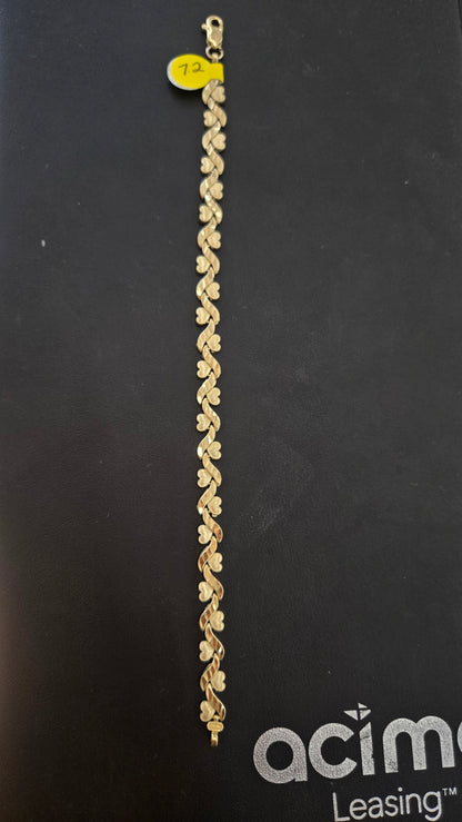 10k heart bracelet