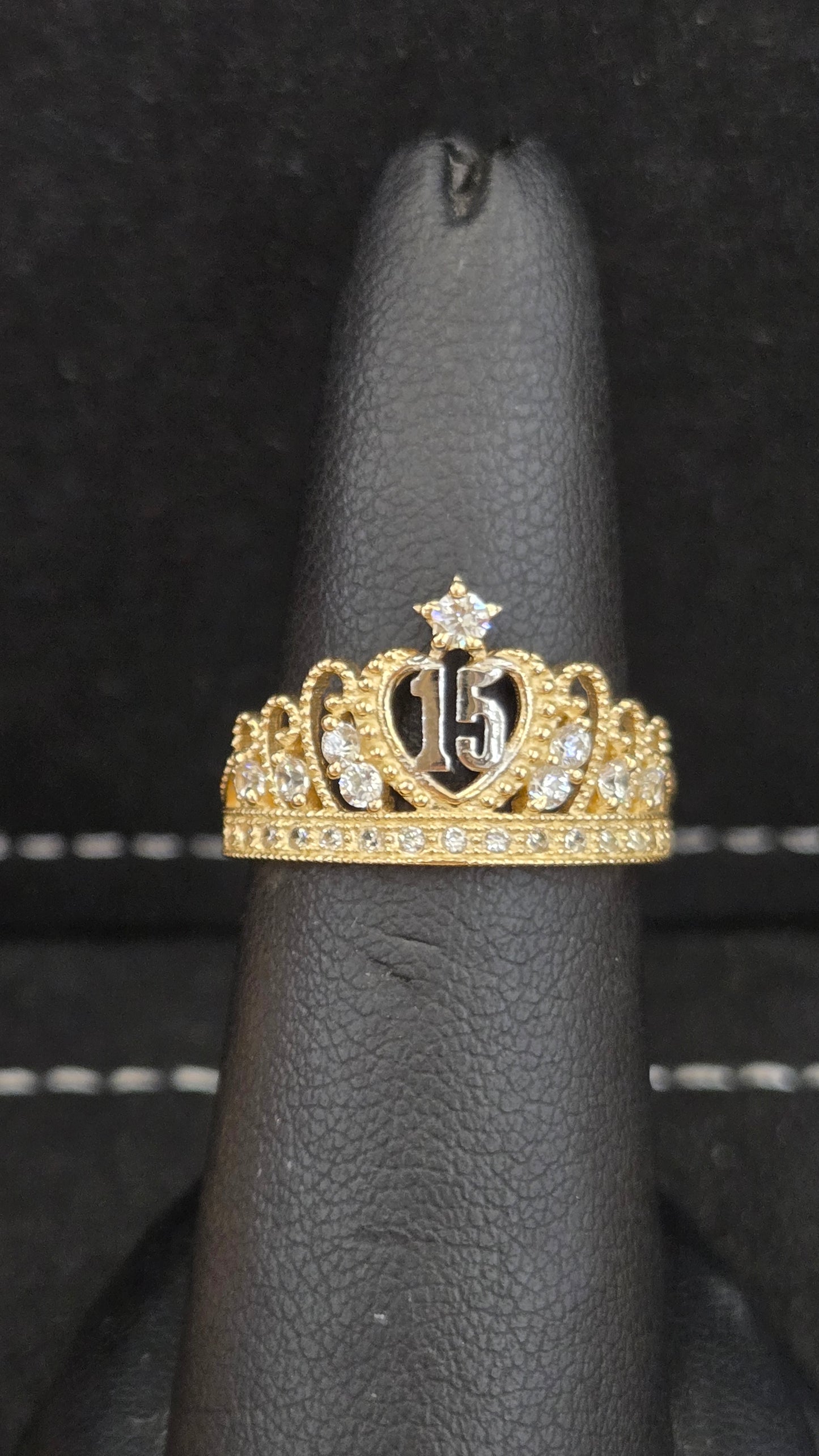14k Quinceañera ring
