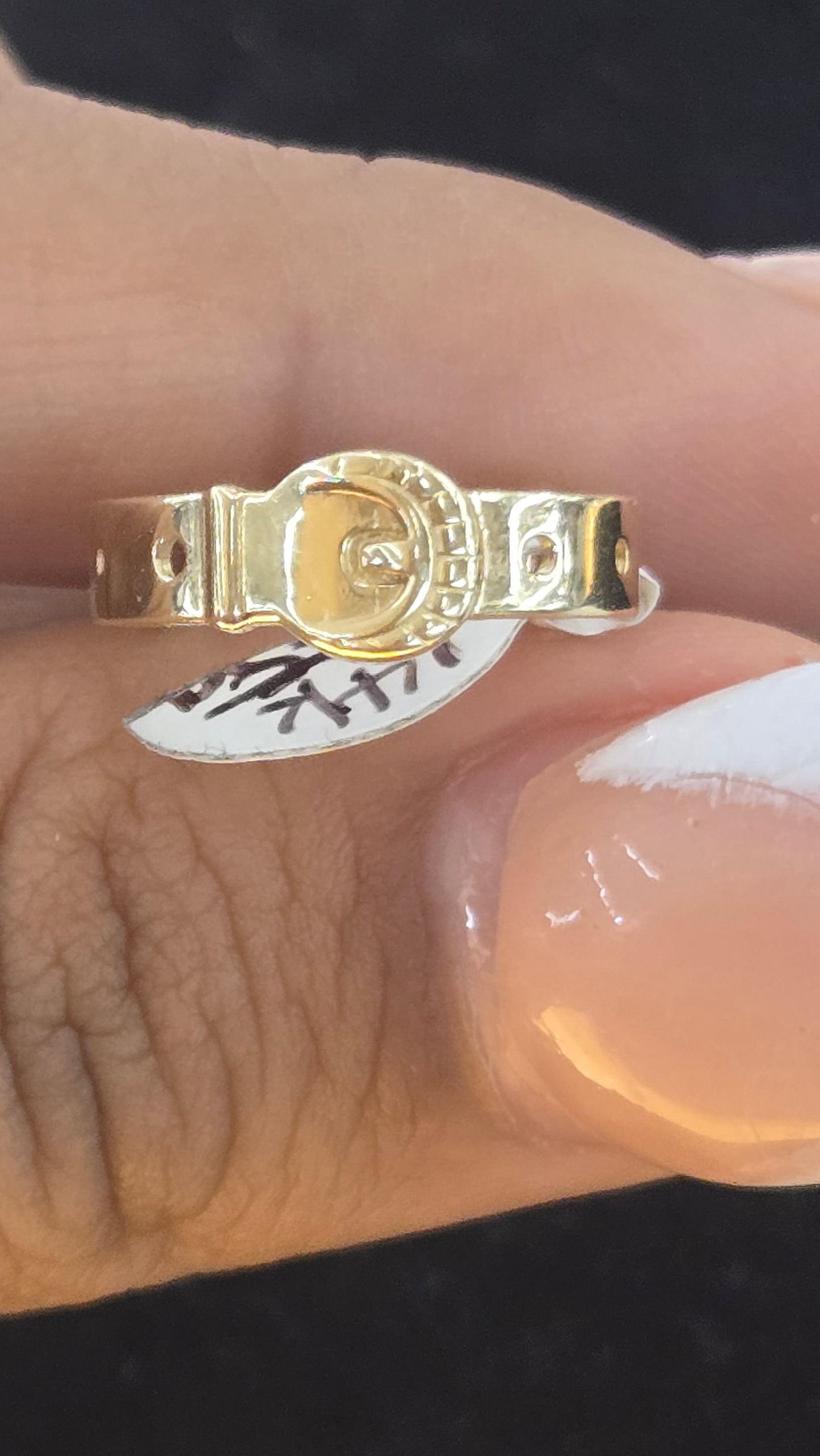 14k belt toe ring