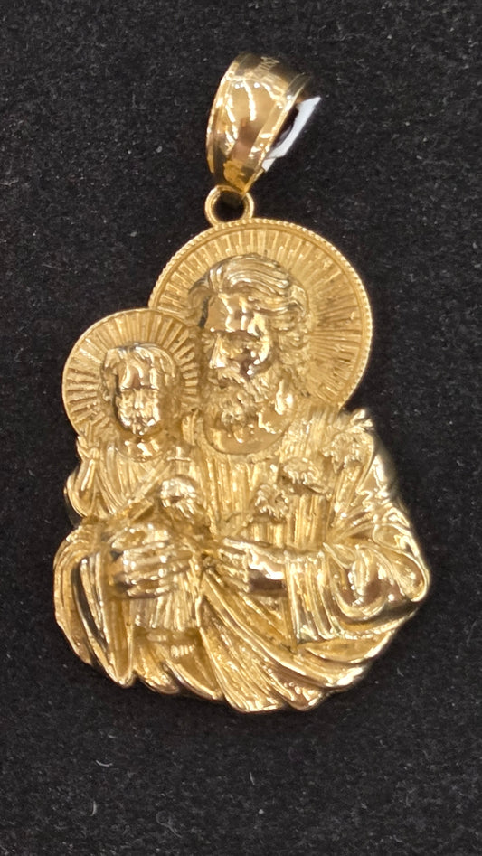 14k baby Jesus Pendant